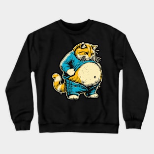 Chubby Cat Crewneck Sweatshirt